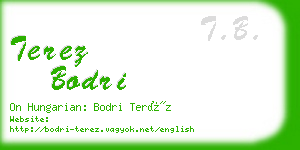 terez bodri business card